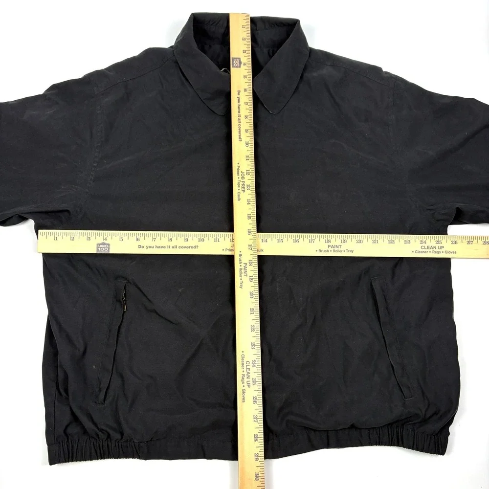 VTG Eddie Bauer Japan Release Tech Jacket Mens Sz L Black Windbreaker Boxy Golf